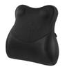 IKSTAR Lumbar Support Memory Foam Back Pain Relief Lumbar Improved Shiatsu Protrusion Meets RoHS Safety For Adjustable Mounting Washable Black