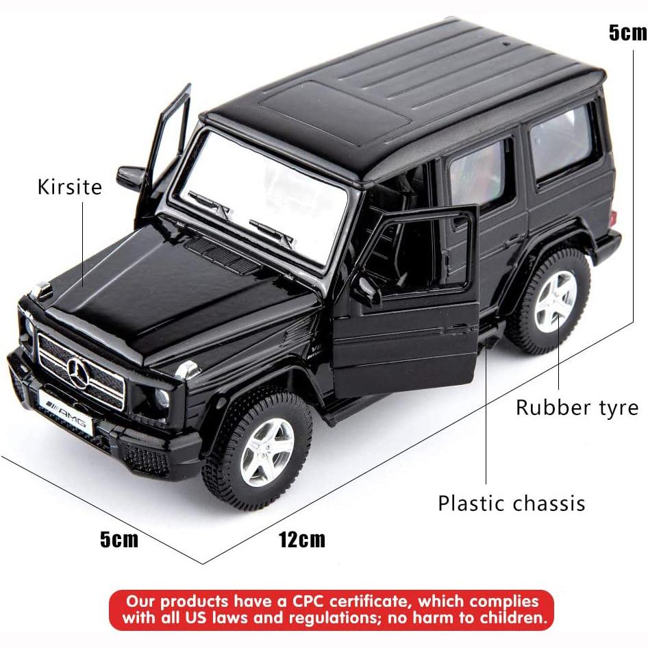 1/36 Scale G63 Casting Car Model, Zinc Alloy G Wagon Toy Car for Kids, Pull Back Vehicles Toy Car for Toddlers Kids Boys Girls Gift