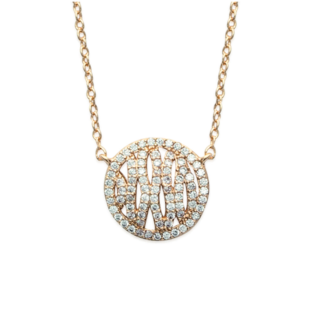 Les Trésors De Lily [L5651] - Gold Plated Necklace 'Sissi' White Gold - 14 Mm