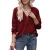 2024 New Autumn Winter Hooded Sweatshirts Women Fashion Buttons V-neck Long Sleeve Pullovers Ladies Casual Loose Hoodies