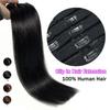 120G Straight Clip In Hair Extensions Brazilian Hair Natural Black Color #2 8Pcs/Set Full Head For Women