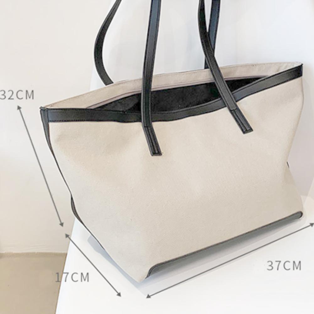 Fashion Trend Ladies Large-capacity Canvas One-shoulder Tote Bag