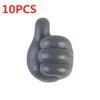 4/10Pcs Self Adhesive Silicone Thumb Wall Hooks Multifunctional Adhesive Cable Organizer Clip Key Hook Wall Hanger Storage Hooks