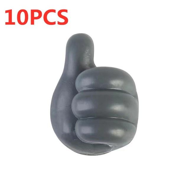 4/10Pcs Self Adhesive Silicone Thumb Wall Hooks Multifunctional Adhesive Cable Organizer Clip Key Hook Wall Hanger Storage Hooks
