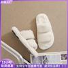 Flat Bottom Fluffy Shoes Women Autumn and Winter Fashion Internet Celebrities Fleece Wear White Plush Cotton Slippers