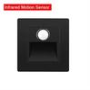 LED Staircase Light Infrared Body Sensor Light Embedded Steps Ladder Stairs Bedroom Night Light