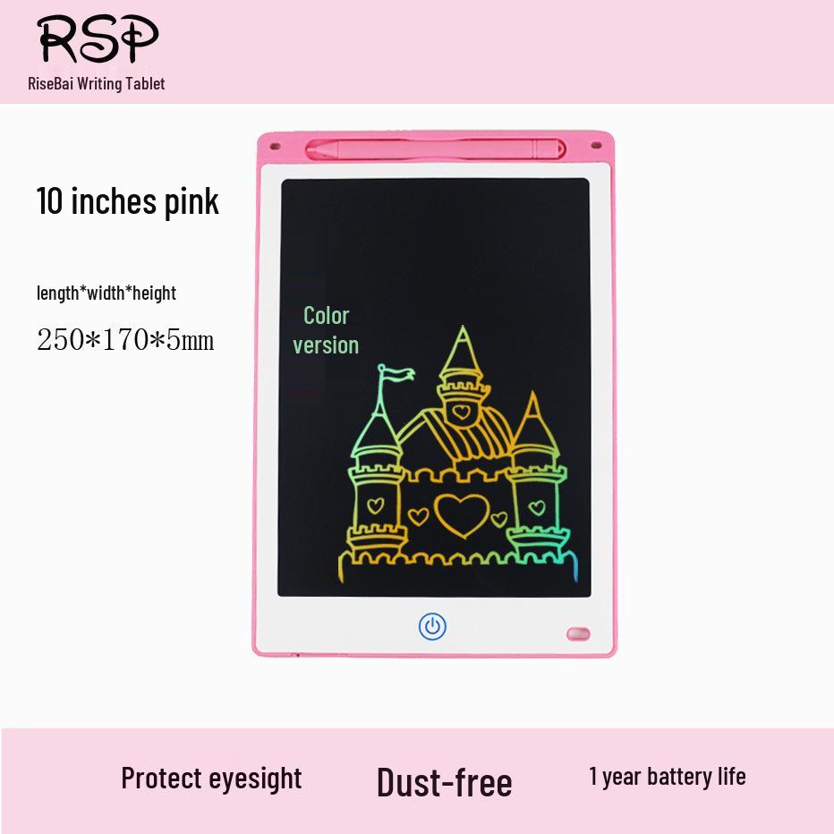 8.5, 10, 12-Inch LCD White Drawing Board for Kids - Educational Handwriting Blackboard Toy