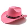 Horn Men'S And Women'S Knight Hat Felt One-Word Hat Top Hump Adjustable Western Cowboy Hat