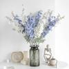 Artificial New Flowers Delphinium Flower Branch Fake Leaf Wedding Decoration Outdoor DIY For Home Decorative Vase Accessories