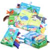 8 Page Tail Cloth Book Cartoon Animals Touch And Feel Infant Soft Books Development Interactive Early Education Toys For Baby