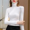High-neck Base Shirt for Women New Women's Clothing Modal Long-sleeved T-shirt Temperament Inner Waist-hugging Solid Color Top
