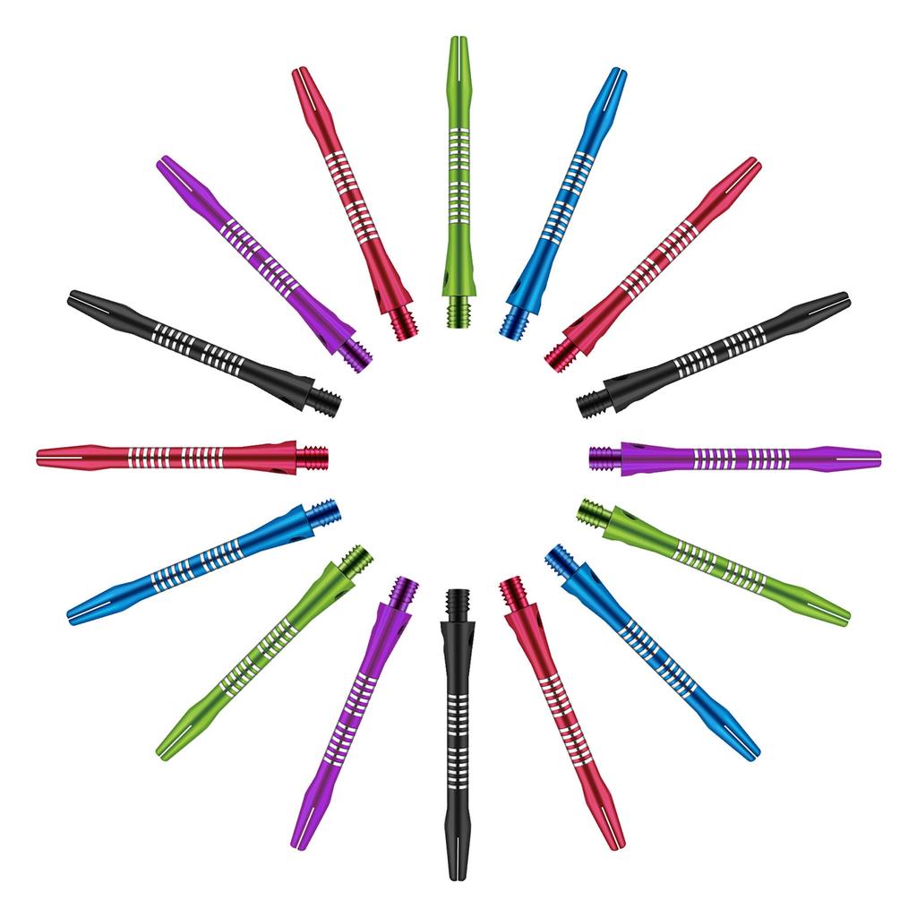 Dart Stems and Flights Set In 2BA Thread Medium Aluminum Shafts Dart Professional Dart Accessories Kits for Dart Games