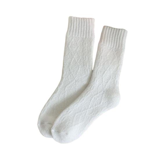 Fleece Lined Crew Socks for Women Cozy Soft Warm Thick