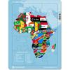 Puzzle Gallery World Map Line Puzzle Wood African Map Puzzle, 1, 45 Peace, Korea Best Toddler Puzzle