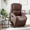 VidaXL Electric Massage Recliner, Relaxation Chair with Adjustable Backrest and Footrest, Seat of 3204249
