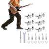 6Pcs Guitar Tunings Key Tuners Replacement 6 Inline Sealed Guitar Tunings Pegs Key Machine Head Knobs Easy To Install