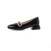 Hot Sale Patent Leather Marry Janes Shoes Women Round Toe Buckle Strap Shallow Mid Thick Heeled Shoe Office Career Pumps
