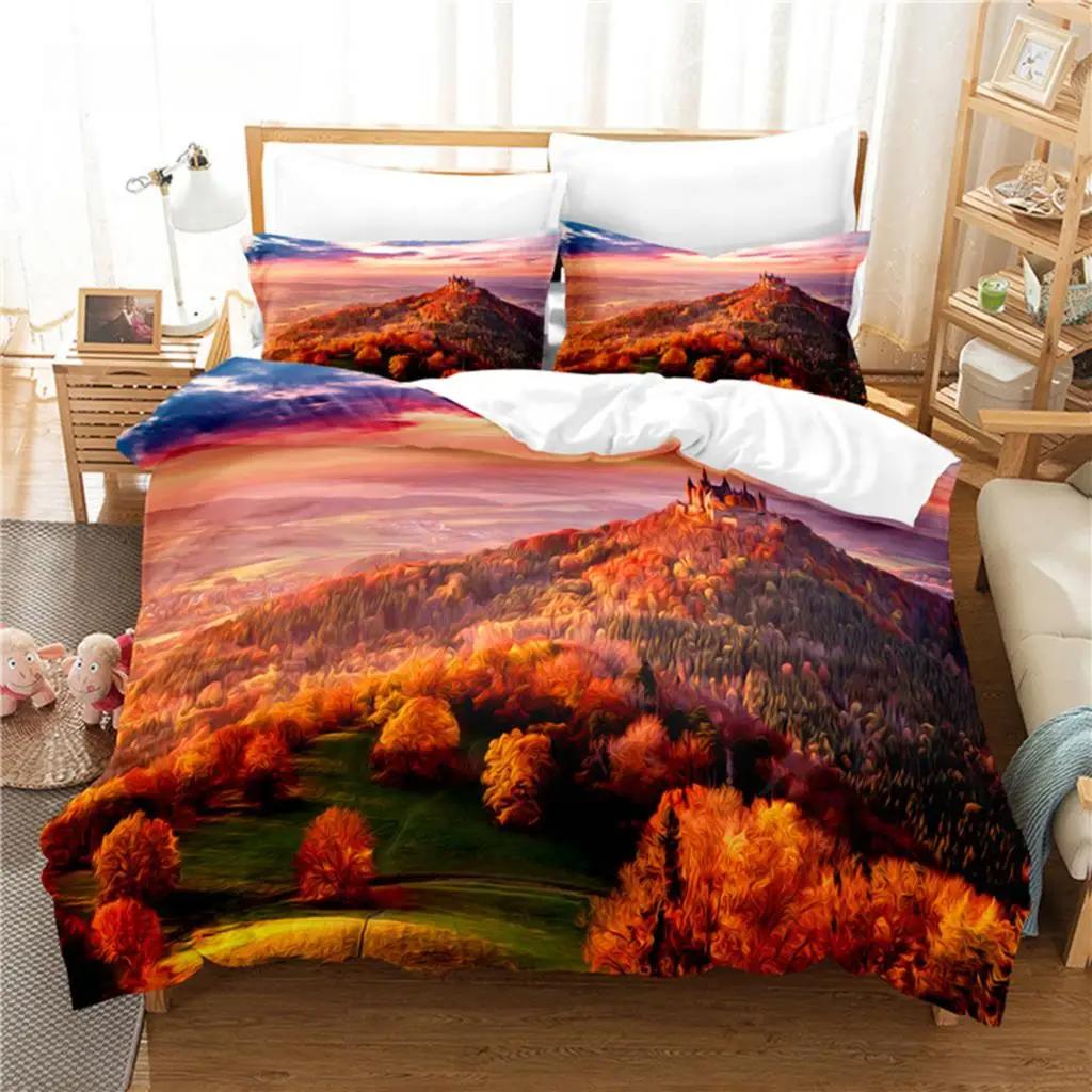 Mountains and Hills Bedding Set Duvet Cover Set 3d Bedding Digital Printing Bed Linen Queen Size Bedding Set Fashion Design