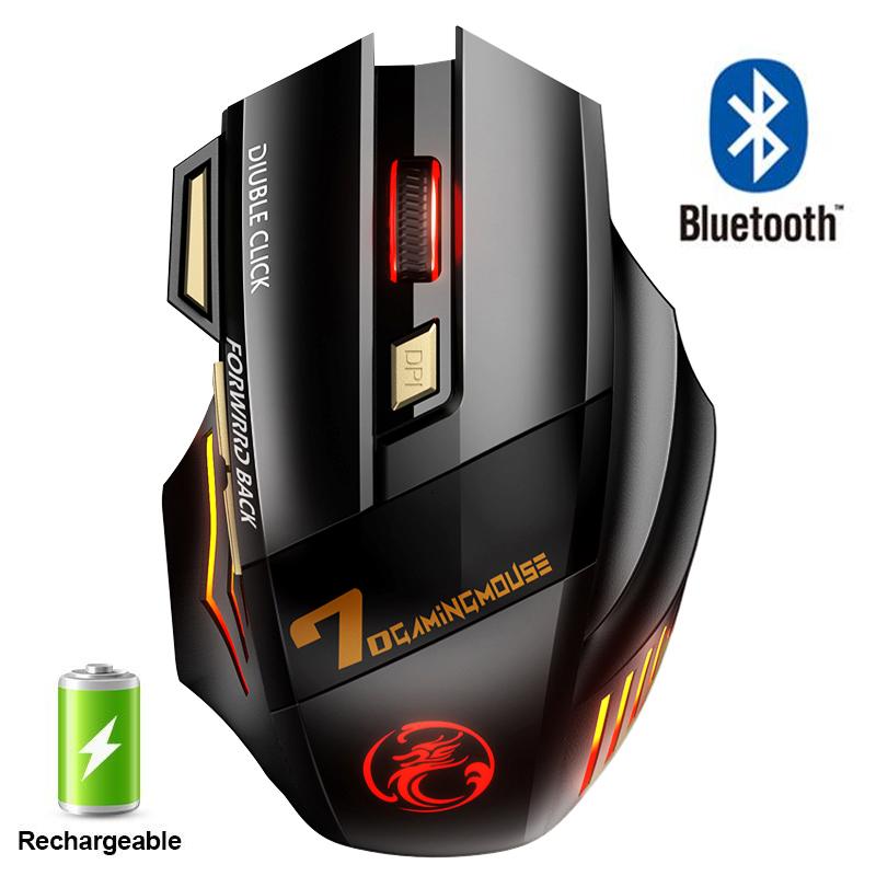 Rechargeable Wireless Mouse Bluetooth Gamer Gaming Mouse Computer Ergonomic Mause With Backlight Rgb Silent Mice For Laptop Pc