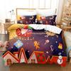 Duvet Cover Set Christmas Bedding Set Pillowcase 3pcs Digital Printing Comforter Set Christmas Bedding Supplies Customizable