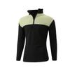 Men's And Women's Casual Color-blocked Stand-up Collar Long-sleeved T-shirt, Men's Sporty Breathable Half-zipper Top