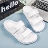 Fashion Litfun Women Summer New Sandals Fashion Double Buckle Outdoor Non-slip Beach Shoes Soft EVA Sandals Couple Casual House Slides