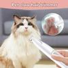 Cat Dog Paw Trimmer with LED Light Fully Waterproof Pet Hair Trimmer with LED Display Dog Clippers for Grooming 18mm Widen Blade