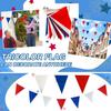 33/59 Ft Red Dark Blue And Wh Pennant Banner String Flags, Bunting Flags, 25/50 Flags
