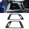 For BMW 3 Series F30 2013-2018 2Pcs Carbon Fiber Style Car Side Air Conditioning Vent Cover Trim Frame Stickers