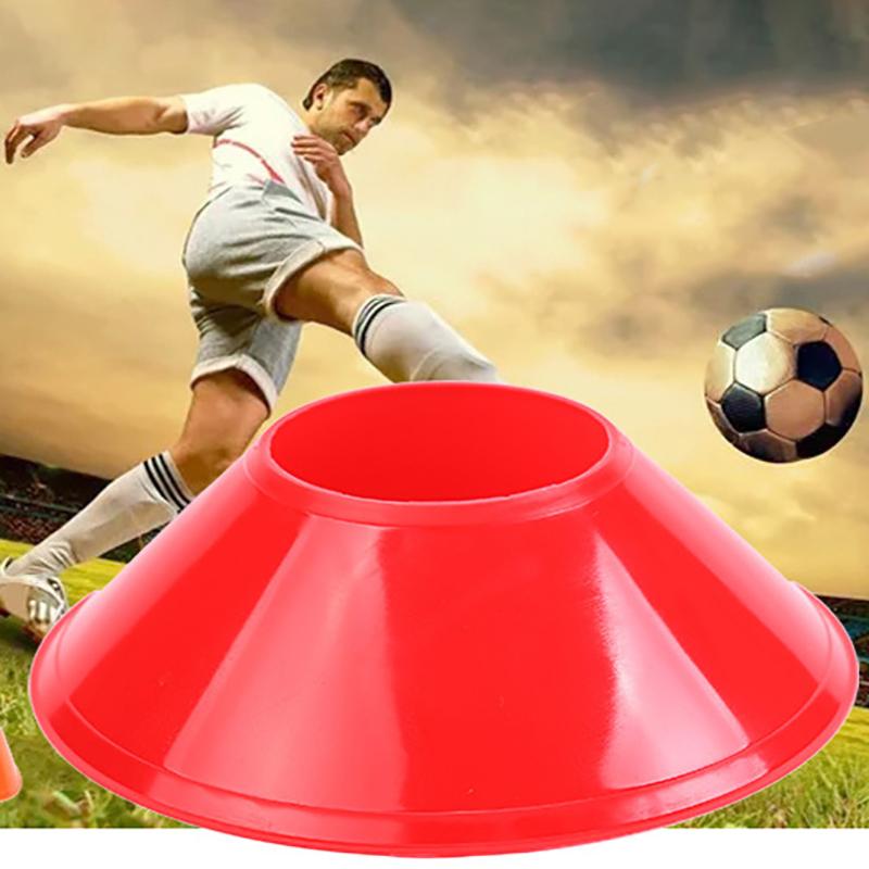 10Pcs Cone Set Football Training Equipment For Kid Pro Disc Cones Agility Exercise Obstacles Avoiding Sport Training Accessories