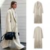 Women's Coat Elegant Autumn Long Sleeve Lapel Female Coats 2024 Winter Fashion Streetwear Pocket Lady Overcoats