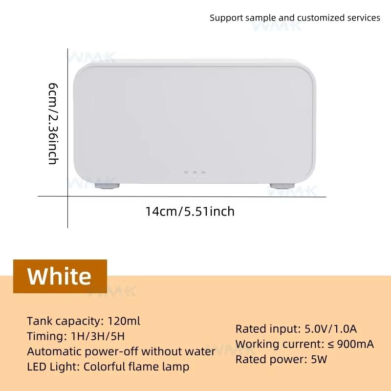 Air Aroma Humidifier Diffuser Essential Oils Humidifiers Mini Flame Automatic Fragrance Diffuser Home Humidifier With LED Light