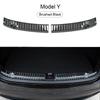 Car Door Edge Protector 2Pcs Car Accessories Auto Rear Bumper Foot Plate Rear Trunk Sill Guard Cover For Tesla Model 3/Model Y