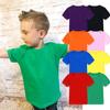 Summer Top Quality Boys Girls Plain Blank Basic Tee Shirt for Kids Toddler Unisex