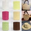 280M/Roll For Summer Hand Knit Crochet Cushion Baskets Hat HandBag Natural Raffia Straw Yarn