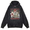 Hot Anime Chainsaw Man Hayakawa Aki Print Hooded Men Casual Oversized Hoodies Manga Washed Streetwear Harajuku Cotton Sweatshirt