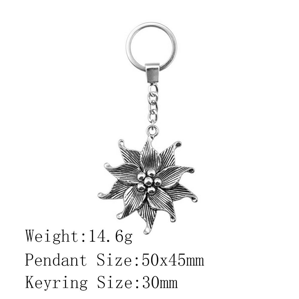 Valentine's Day Car Key Ring The Flower Of Life Keychains Backpack Key Chain For Car