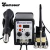 8586 2in1 SMD Rework Soldering Station Soldering Iron Hot Air Gun ESD