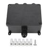 Waterproof Junction Box Outdoor Cable Connector Case Electronic Enclosure IP68 PC Black