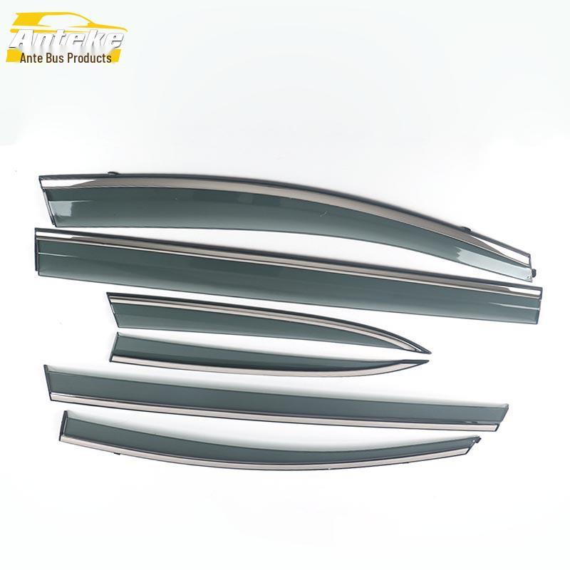3D Stainless Steel Rain Deflectors & Sun Visor Trim for 11-14 GL8