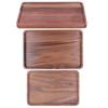 Walnut Service Plate Square Decoration Fruit Food Dessert Plate Tray Wooden BBQ Plate