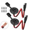 12AWG SAE Quick Connector Harness Waterproof SAE Extension Cord Adapter Sidewall Port for Solar Panel Battery Charger
