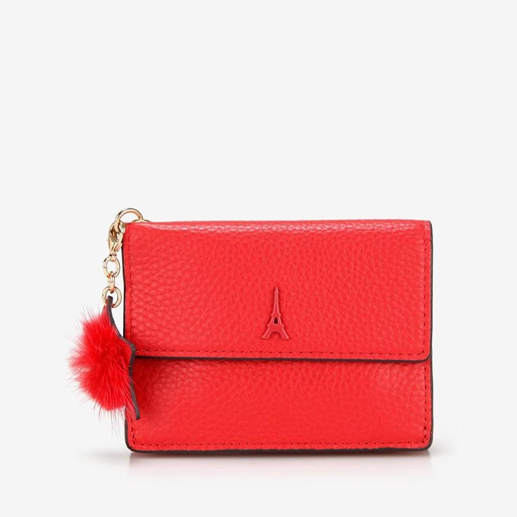 ELEGANCE PARIS Calfskin Half Wallet BNSW02CR