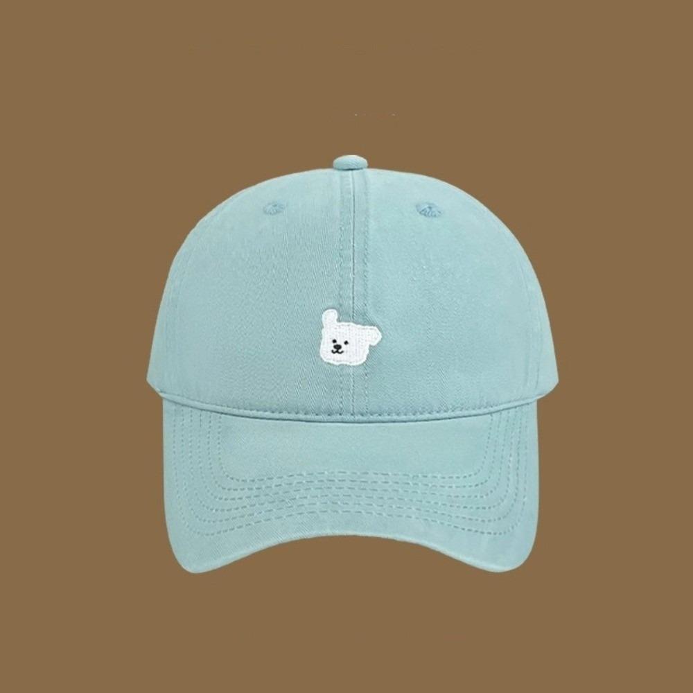 Korean Puppy Embroidery Cap Cotton Snapback Hat Trend Men Women Baseball Cap Outdoor