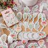 46pcs Flower Fields Box Stickers Set Fresh Plant Floral Paper Adhesive Note Decoration for Diary Album Gift Home School