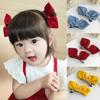 New 3D Bow Hair Pin Cute Princess Hair Clips Barrettes Children Updo Headwear Girls Kids Hair Accessories