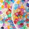 100/300/500pcs Colorful Mixed Color Acrylic Heart Shaped Sweet and Lively Bracelet Necklace Earrings DIY Beads Summer