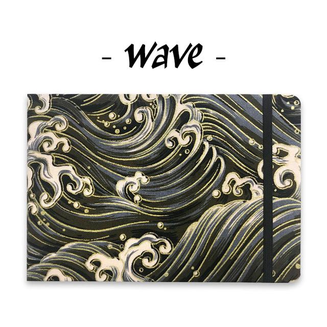 Fabric Art Hardcover Watercolor Sketch Paper Book Wood Pulp Fine Texture 32K 300g 20 Sheets Travel Outdoor Painting Pad for Gouache Acrylic Watercolor