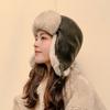 Lei Feng Hat Winter Cycling Cold-Proof Plush Hat Skiing Warm Plush Ear Protector Pilot Hat Couple Ruffian Handsome