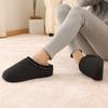 Fashion Comwarm Men's Memory Foam Slippers Indoor Outdoor Durable Rubber Sole House Slippers Non-Slips Comfortable Cotton Shoes For Men